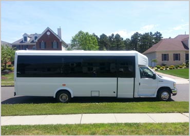 24-30 Passengers White Mini Bus